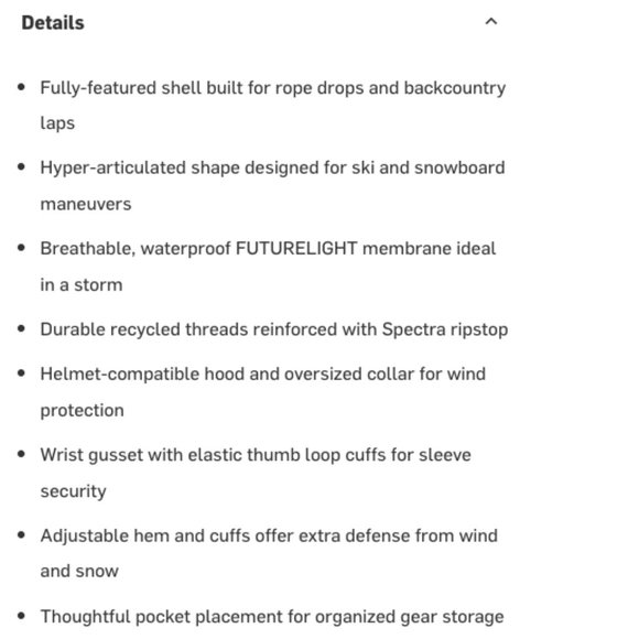 The North Face Brigandine Futurelight Jacket NEW Women Steep Series Shell XS - Picture 11 of 16